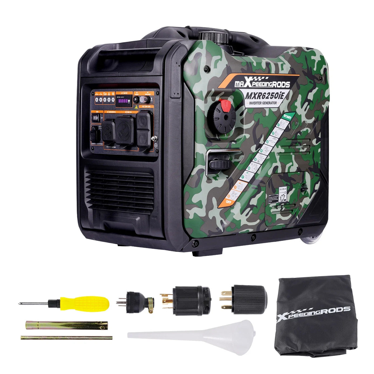 Portable Inverter Generator 5500W for Gas Electric Start (2023)