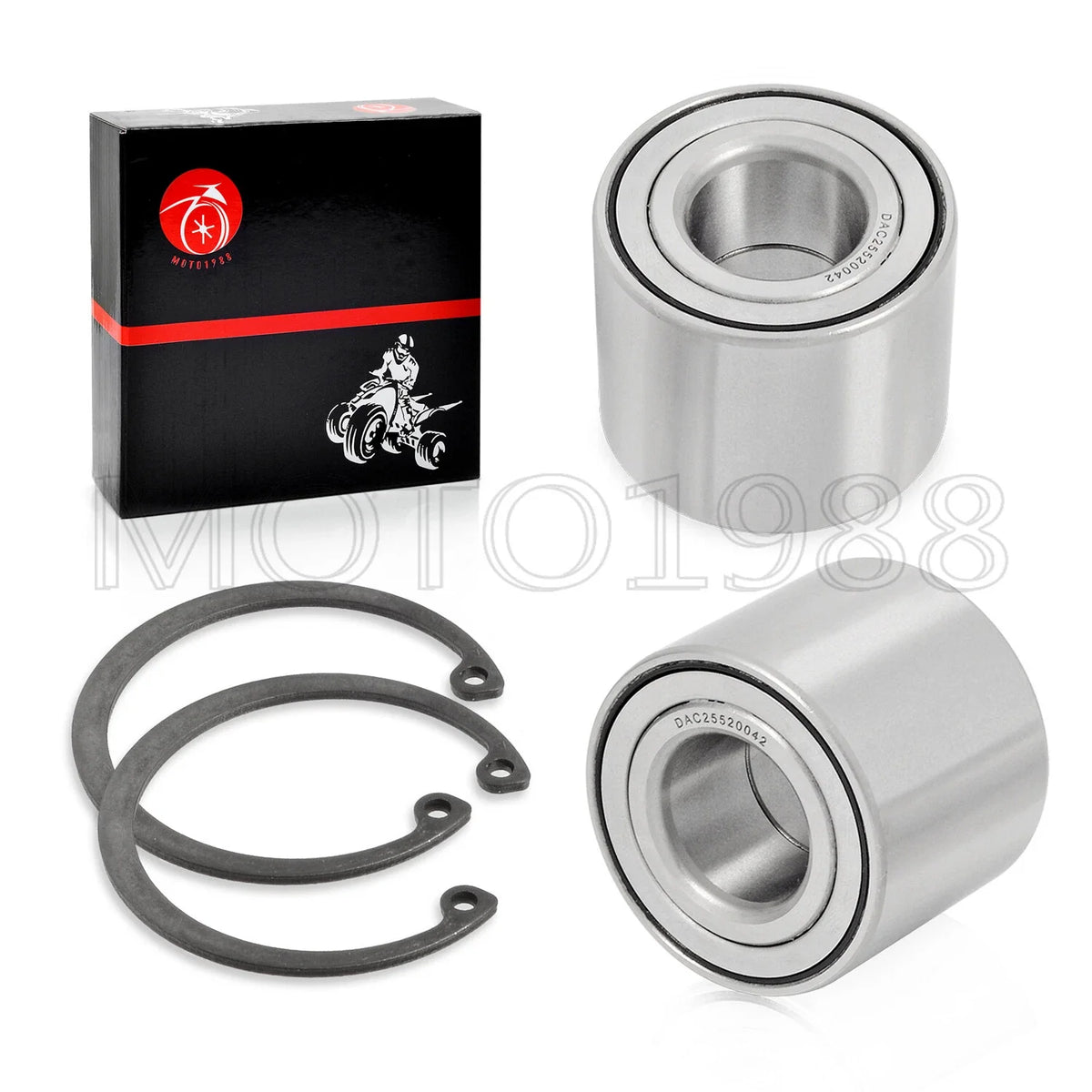 Set of 2 Rear Brake Hub Wheel Bearings for Kawasaki Brute Force 650 750 Teryx 750