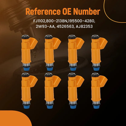 8pcs Fuel Injectors Kit for Jaguar S-Type/XJ8/XK8 V8 4.2L (2003–2006)