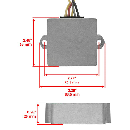 Regulator Rectifier for 90Hp Mercury Force (1993-1996)