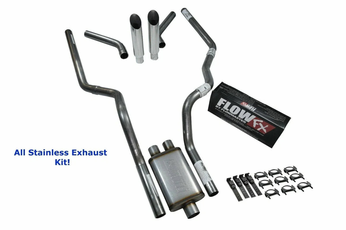 Dual Exhaust for Ford F150 (2021–2025) - All-Stainless Flowmaster FX Tip