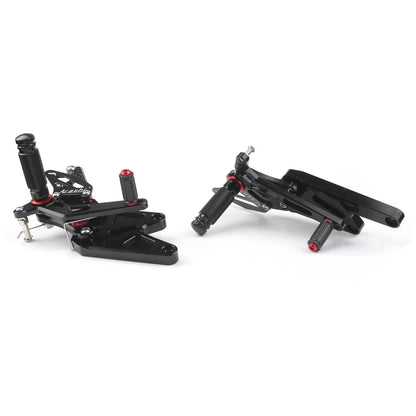 Adjustable Rearset Foot Pegs Black for Yamaha MT-03/MT-25 (2015-Present)