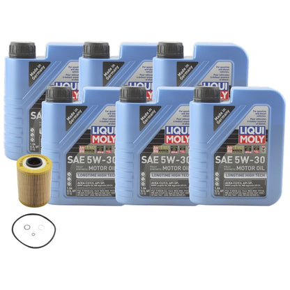 5W30 Engine Oil Change Kit 6L Liqui Moly Longtime HighTech for BMW E34 525i