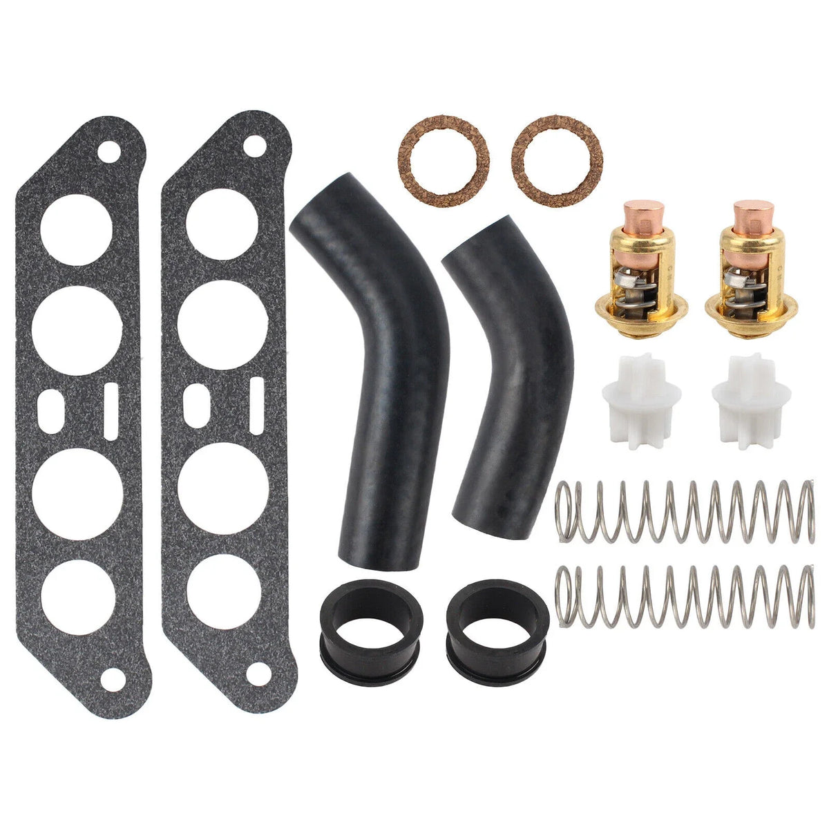Thermostat Kit w/ Hoses for Johnson Evinrude V4 Crossflow (1968–1995) 18-3673 434841