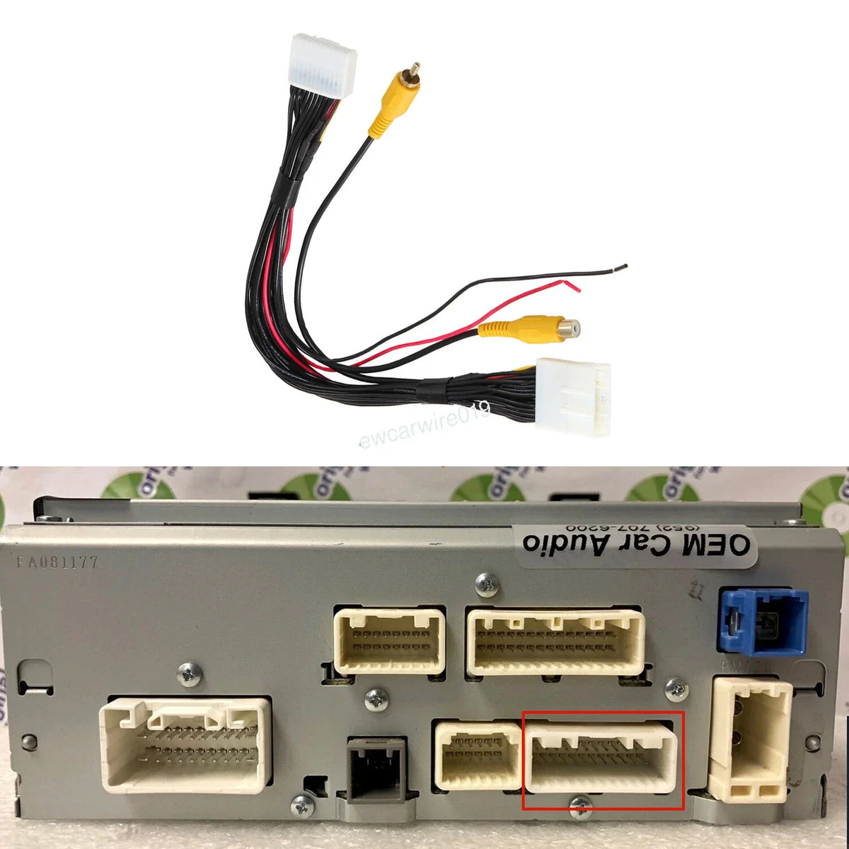2014-2019 Corolla Highlander T Harness for Factory Reverse Backup Camera