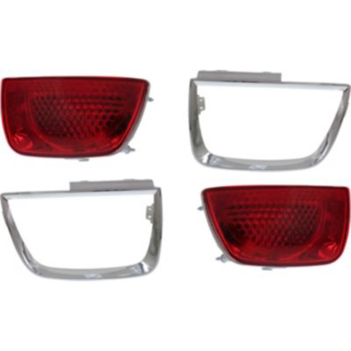 Halogen Tail Light Set of 2 for Chevrolet Camaro (2010–2013) Outer Clear w/ Bulbs