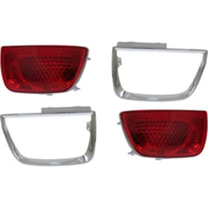 Halogen Tail Light Set of 2 for Chevrolet Camaro (2010–2013) Outer Clear w/ Bulbs