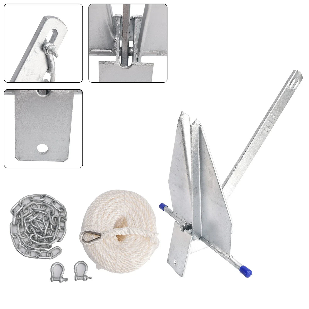 8 lbs Steel Slide Anchor Kit for Boats