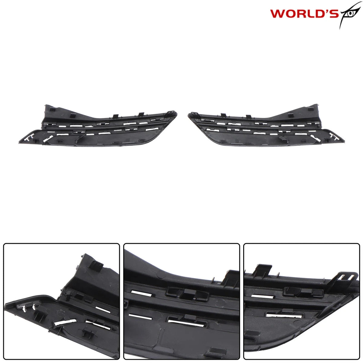 Fog Light Cover Set for Honda Odyssey (2014–2017) Black Front