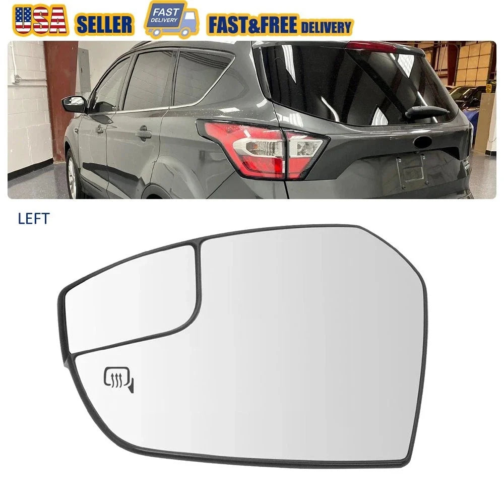Heated Power Glass Left Side Mirror for Ford Escape (2017–2019)