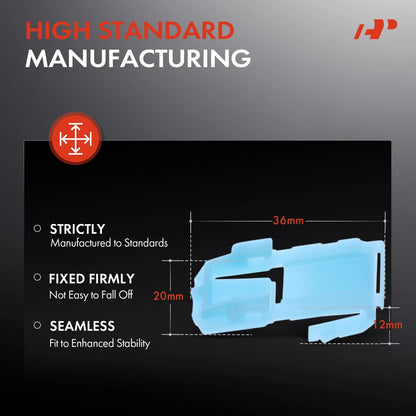 Nylon Door Moulding Retainer Clips 36mm - 30 Pcs for Honda Civic 2012-2015