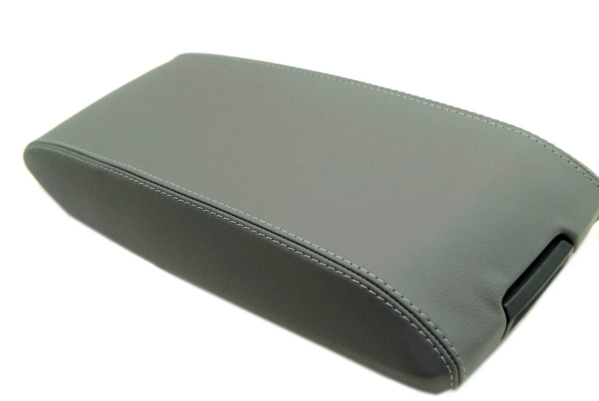Leather Synthetic Console Armrest Cover for Chrysler 300 (2005–2007) Gray