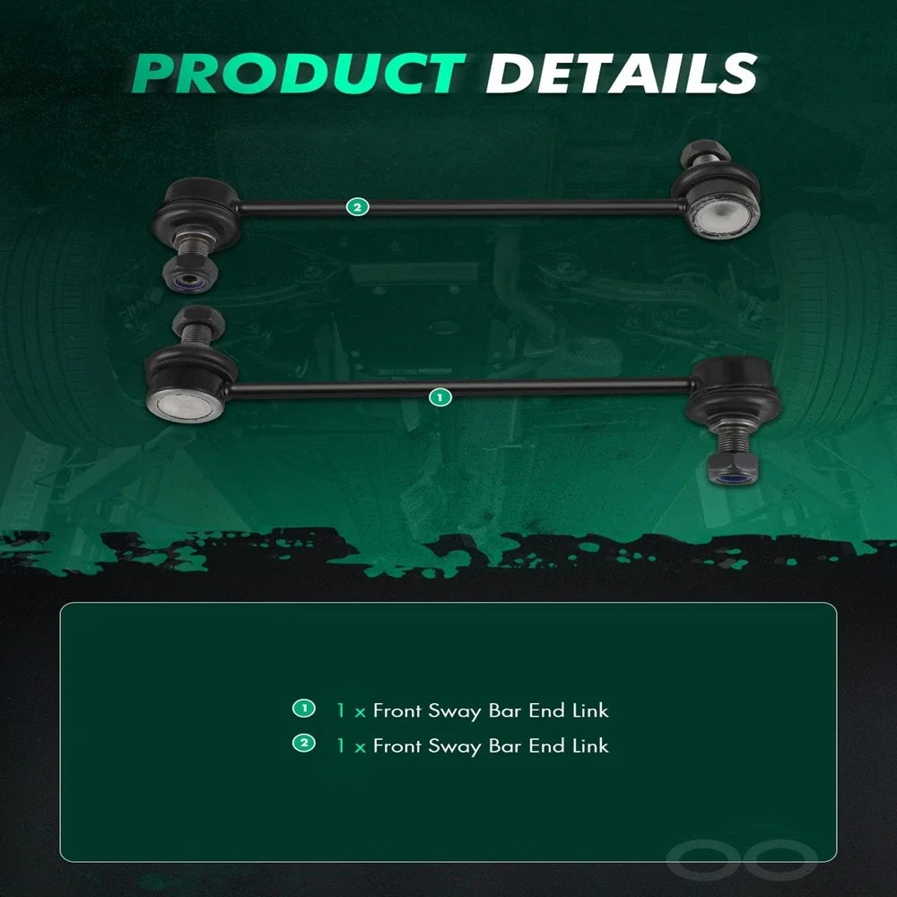 2X Front End Links for Kia Soul (2010–2013) Suspension Sway Bar