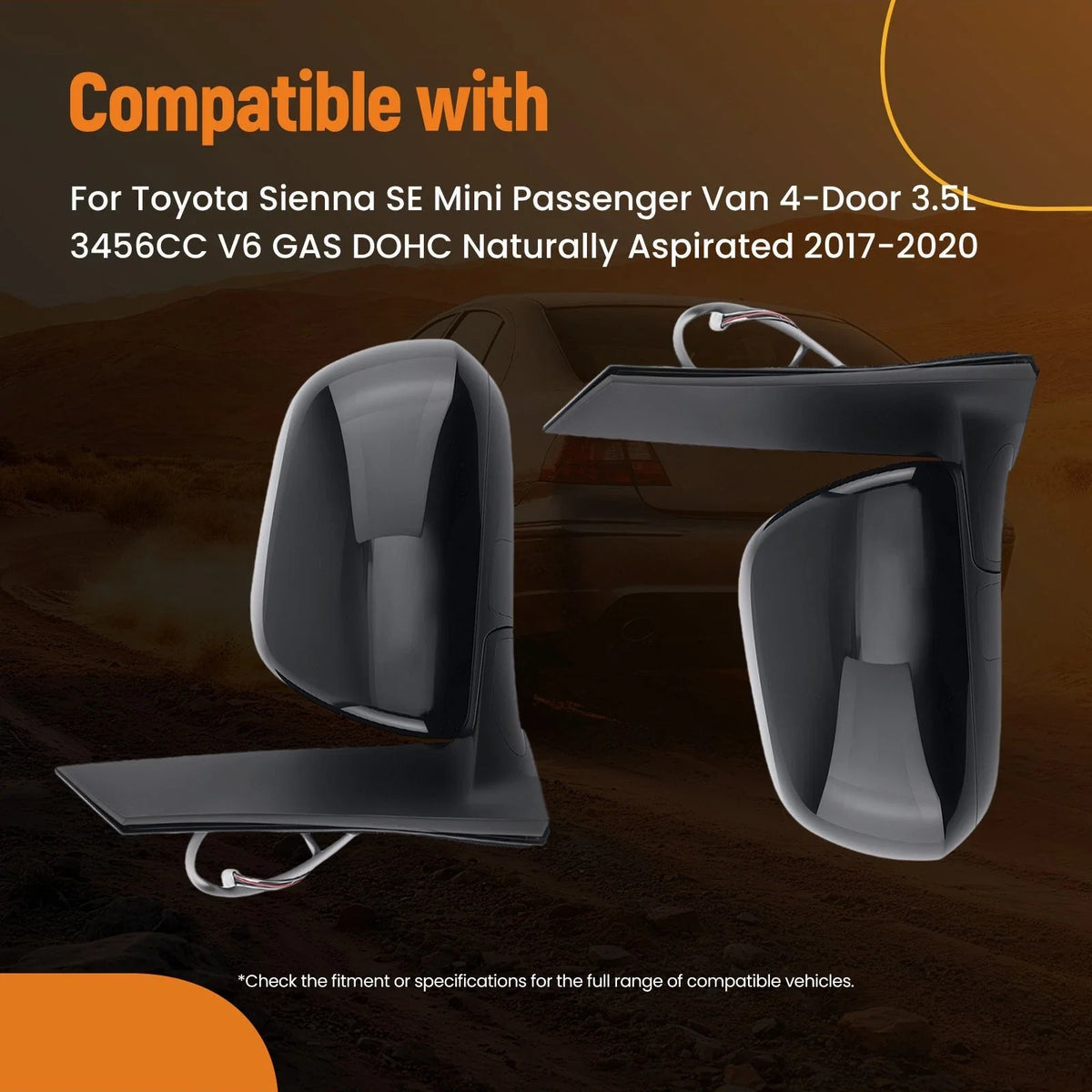 Heated Power Adjust Mirror for 2015-2020 Toyota Sienna 8794008150C1