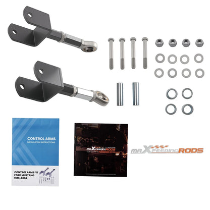 2pcs Adjustable Control Arms w/Bushings for Ford Mustang Rear 1979-2004
