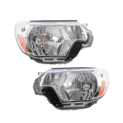 Pair Chrome Headlight Assembly for Toyota Tacoma (2012–2015)