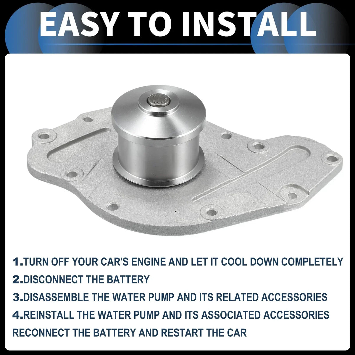 Water Pump & Idler Pulley Assembly for Chrysler PT Cruiser 2003-2010