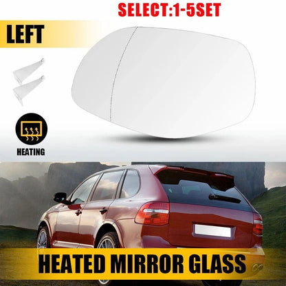 Left Driver Side Heated Mirror Glass for 2008-2010 Porsche Cayenne