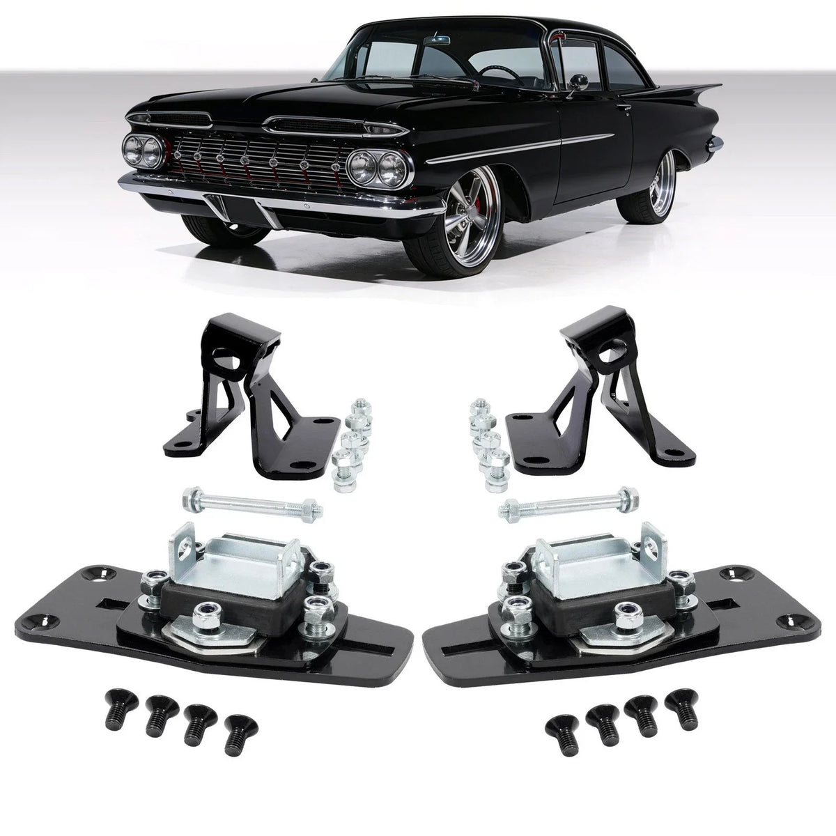 Engine Mounts Bracket Kit for 1959-1964 Chevy Impala Biscayne
