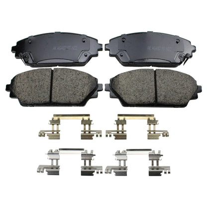 Set of 4 Akebono ProACT Front Ceramic Brake Pads for Mazda 3 Sport CX-3 (2014–2020)