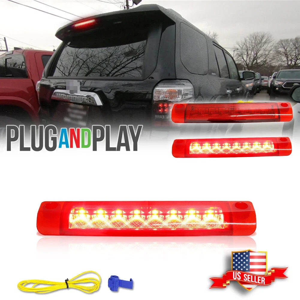 3D LED Tube Red 3rd Brake Light Assembly for Toyota Prius  (2010–2015)