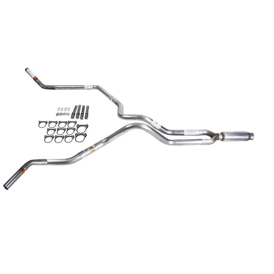 Dual Exhaust 2.5" MA Pipe Glass Pack Muffler for F150 (1998–2004)