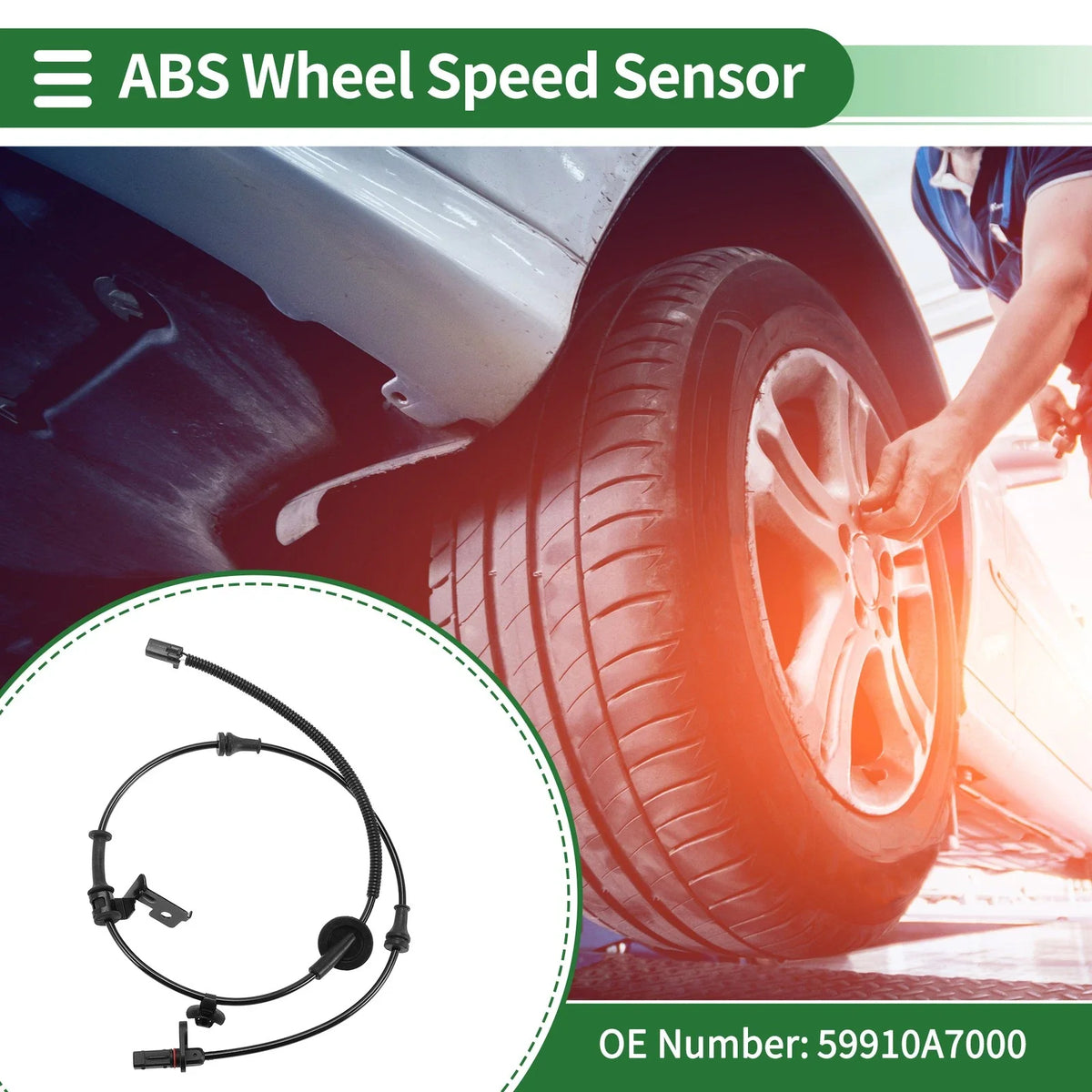 ABS Wheel Speed Sensor No. 59910A7000 for KIA Forte (2014–2018)