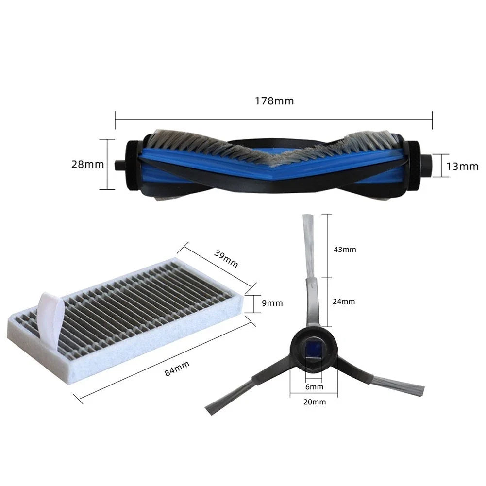 Accessory Kit 10pcs for Ecovacs Deebot X8 Pro (2021–2023)