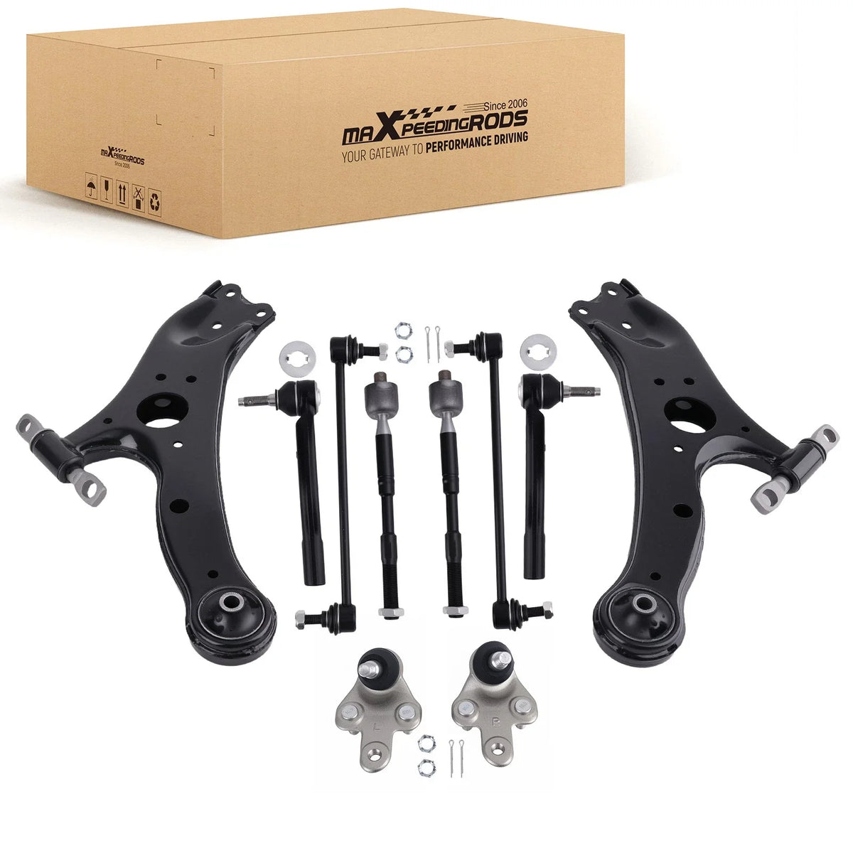 Sway Bar End Link & Front Lower Control Arms for Toyota Sienna 2011-2020