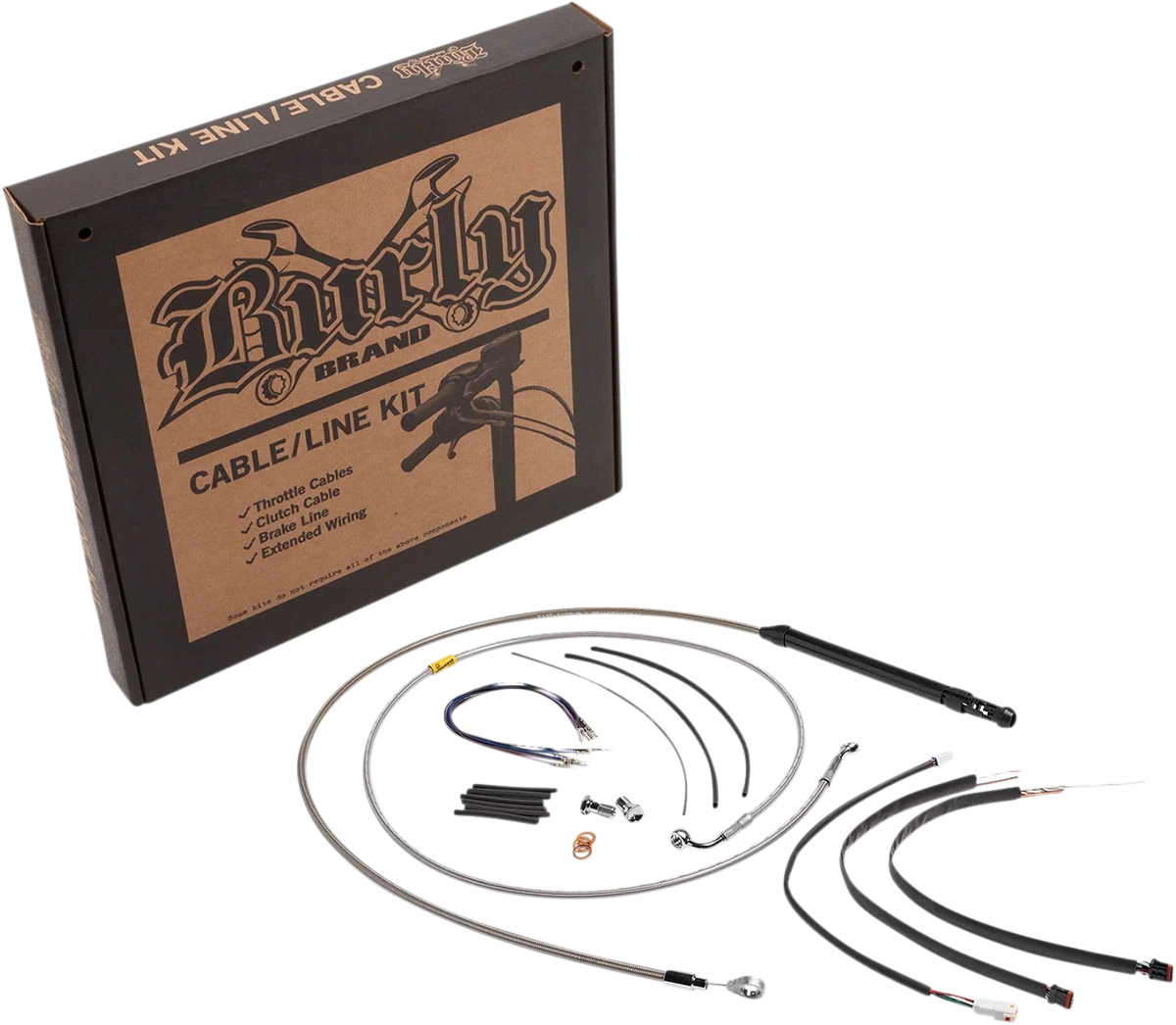 Handlebar Cable/Brake Line Kit for Burly Ape Handlebars (16")