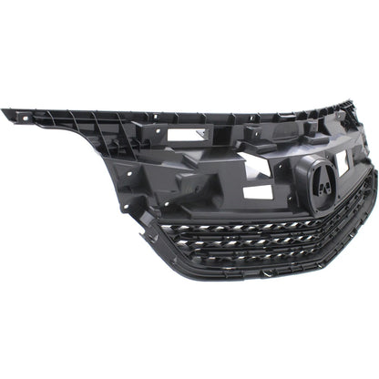 Grille for Acura TL (2012–2014) Textured Gray Plastic