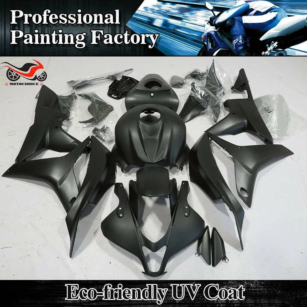 Matte Black Fairing Kit for Honda CBR600RR (2007–2008)