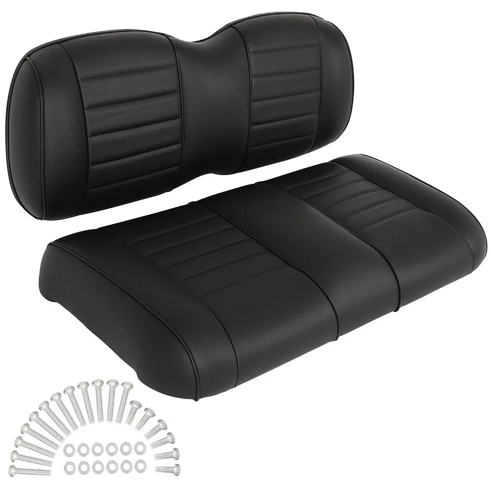 Front Cushions (Set of 2) - Black for E-Z-GO TXT (2000–2023)
