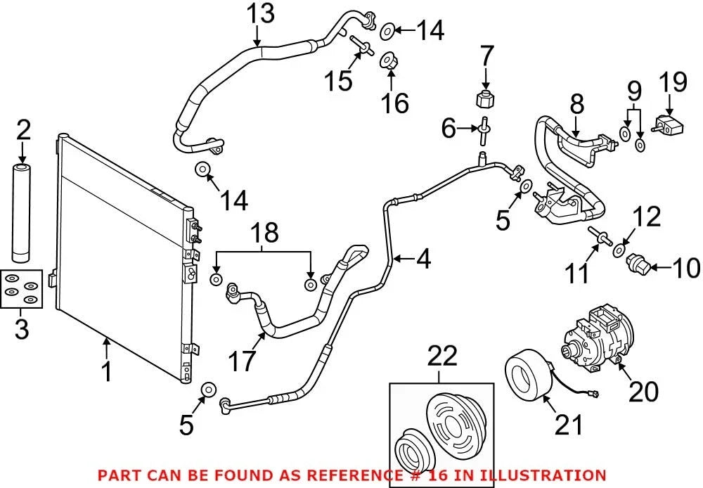 A/C Service Valve Cap for Dodge Challenger Charger (2015–2023)