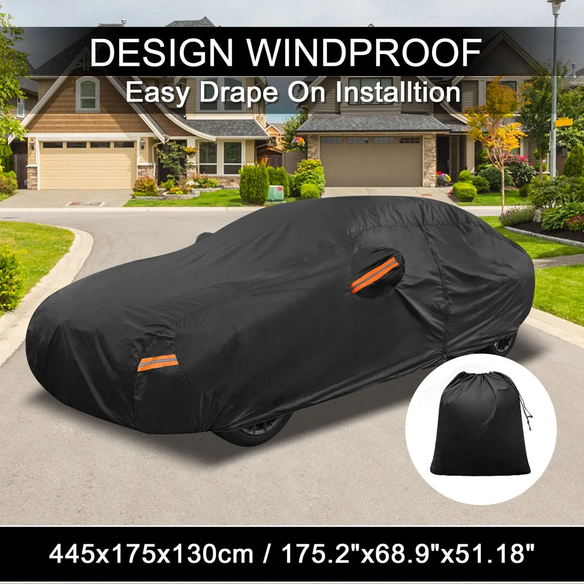 Waterproof Aluminum Film Car Cover for Kia Rio Sedan (2012–2020)