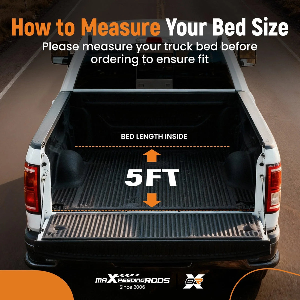 Soft Tri-Fold Tonneau Cover 5ft Dustproof for Toyota Tacoma 2016-2025