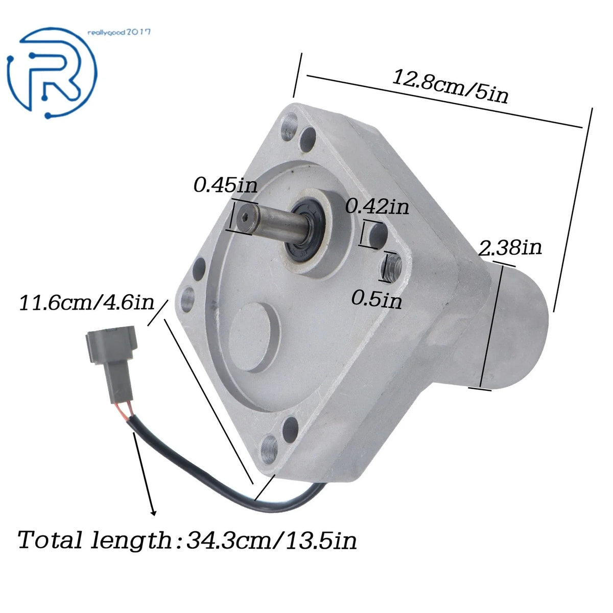 Stepper Motor 4257163 for John Deere 190, 450LC, 490E, 550LC, 750, 790ELC, 892, 992ELC (–)