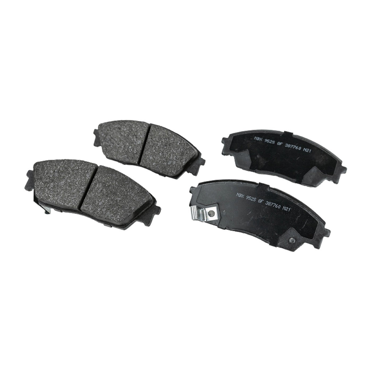 4-Piece NAO Brake Pads for Honda Civic 4WD (1988-1991)