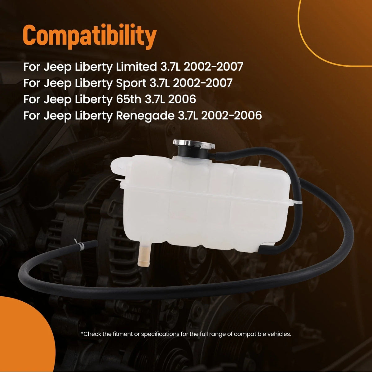 Coolant Reservoir for Jeep Liberty 2002-2007 52079788AE 603-319