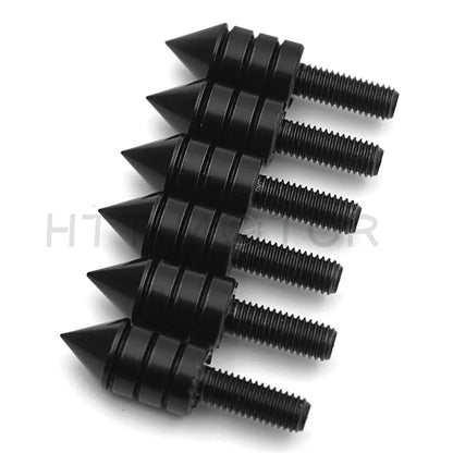 Black Spike Bolts for Motorcycle Fairings, Windscreen & License Plate