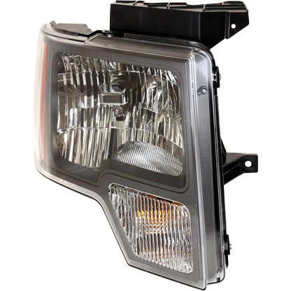 Headlight for Ford F-150 (2010) Left Gray Housing CAPA