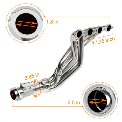 4-1 Stainless Steel Exhaust Header Manifold for Cadillac CTS-V 2004-2007