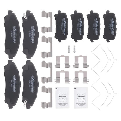 8pcs Brake Pads Set for Honda Ridgeline Pilot/Acura MDX (2006–2021)