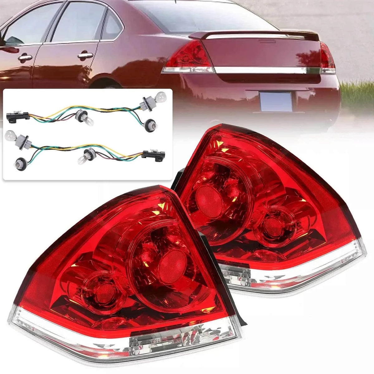 Rear Tail Light Set for 2006-2013 Chevy Impala