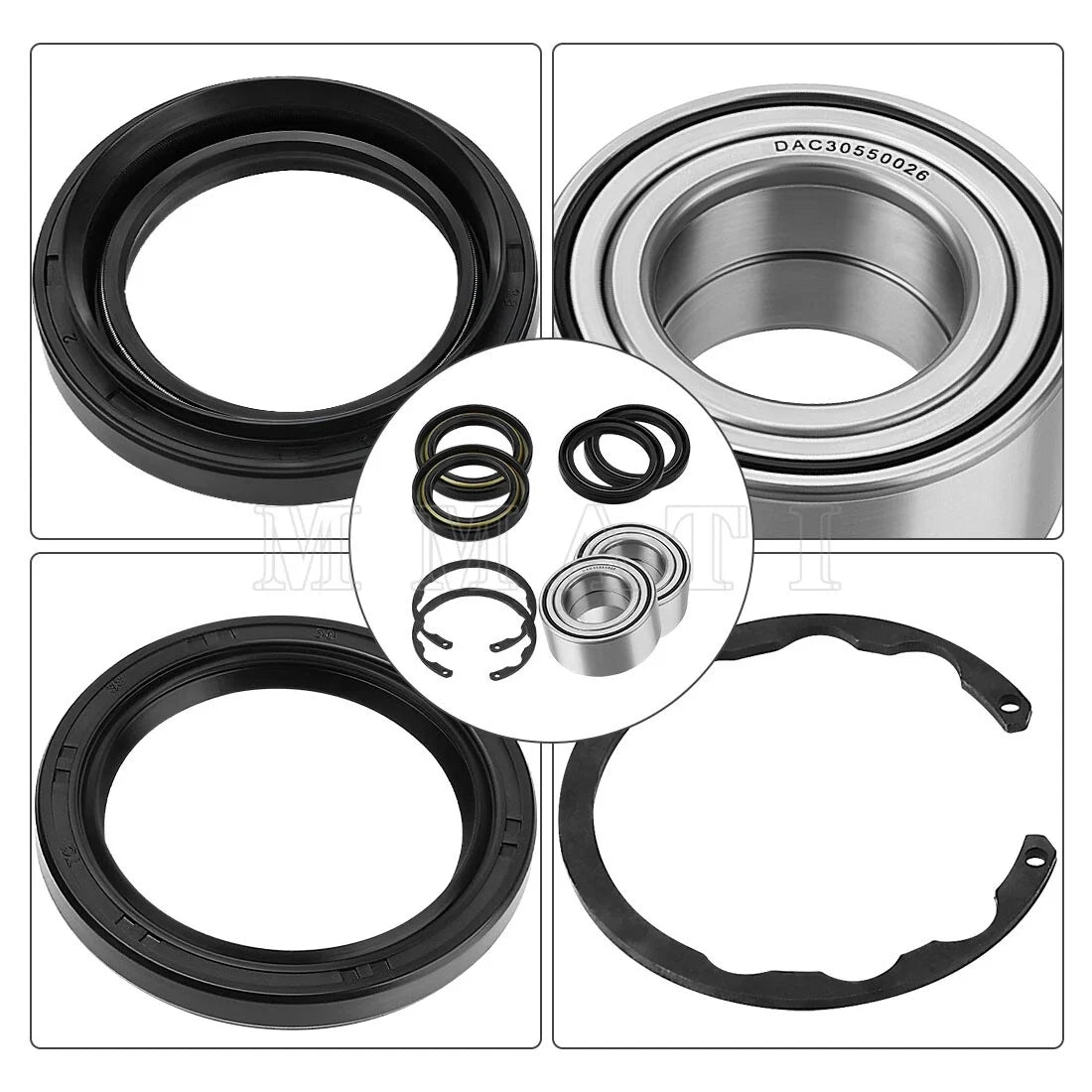 4X Wheel Bearing Circlip for Kawasaki Prairie KVF300 KVF400 (1997–2002)
