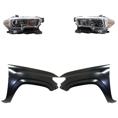 Headlight Set for Toyota Tacoma (2016–2023) - Driver & Passenger Side