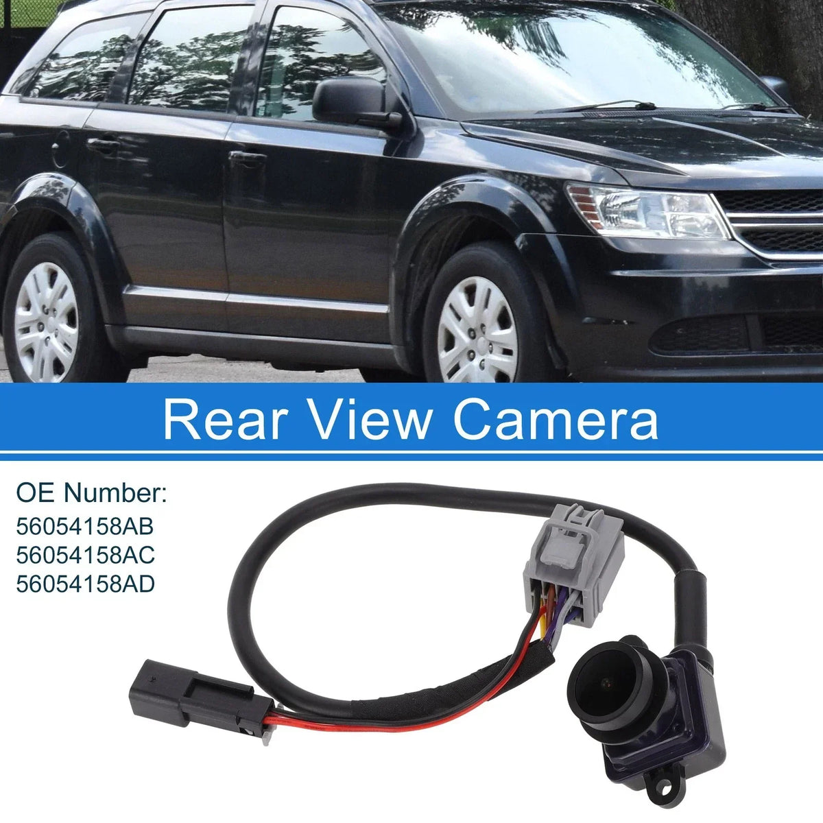 120-180° Rear View Camera for 2011-2020 Dodge Journey