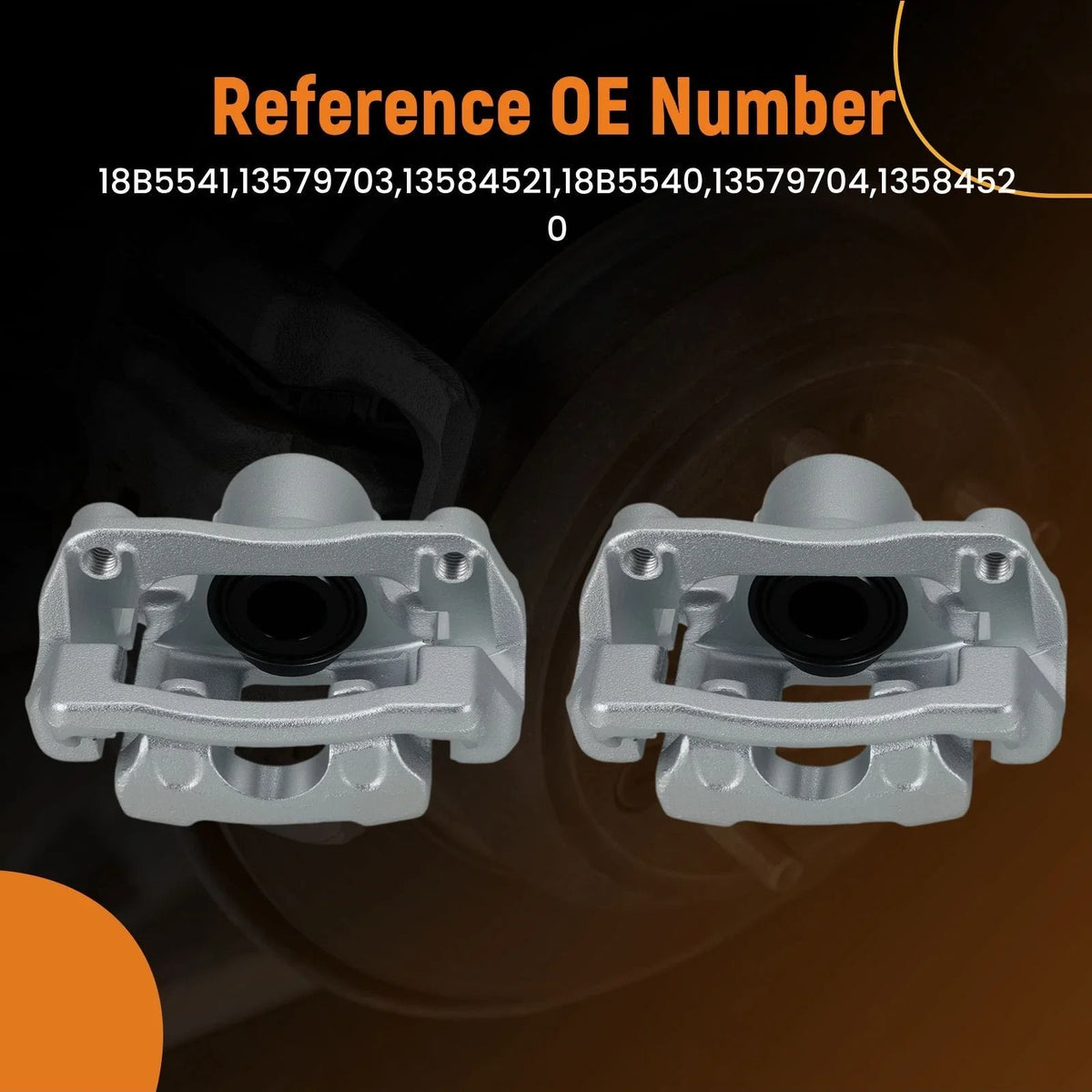 Pair of Rear Brake Calipers for Cadillac ATS/CTS (2013-2019) 18B5540