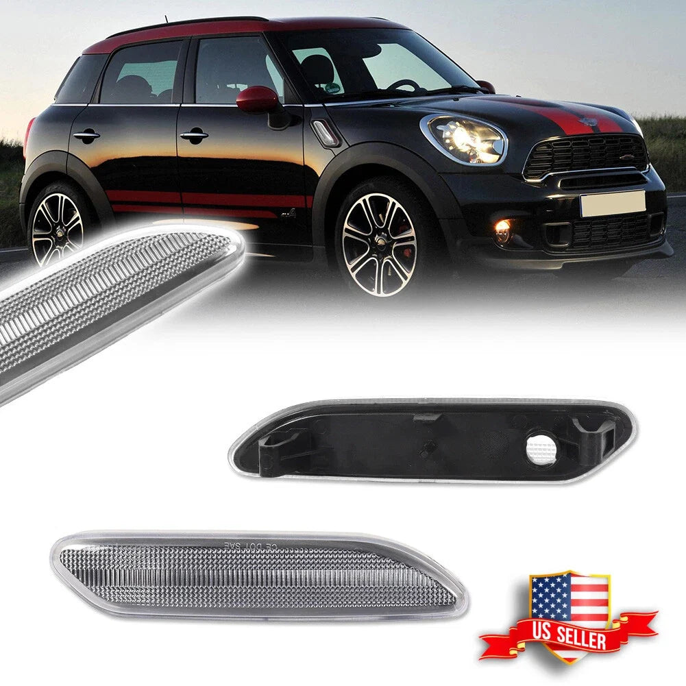 Fender Side Marker Light for Mini Cooper Countryman (2012–2017) Clear Lens
