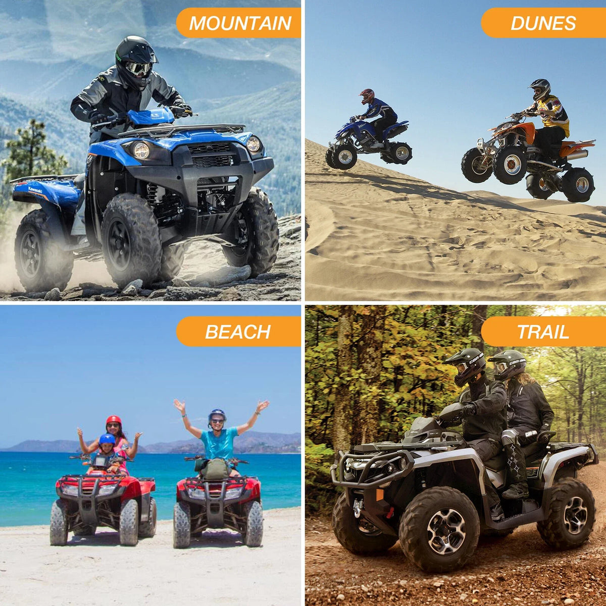 ATV Quad Cover M Size Waterproof for Polaris Kawasaki Yamaha